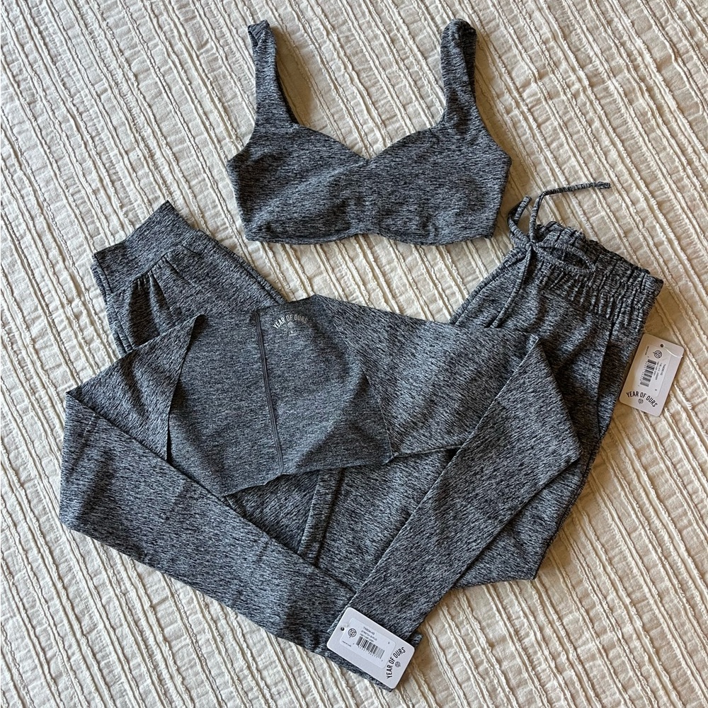 Year of Ours THE L.A.X. JOGGER & STRETCH SHRUG Size Small